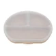 Plato compartimentado de silicona con ventosa y tapa, 6 meses+, Bubble Beige, Appekids
