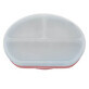 Compartmentalized silicone plate with suction cup and lid, 6 months+, Old Rose, Appekids