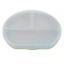 Assiette compartimentée en silicone avec ventouse et couvercle, 6 mois+, Raw Green, Appekids