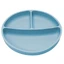 Plato de silicona compartimentado con ventosa, 6 meses+, Aqua Blue, Appekids