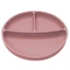 Plato de silicona compartimentado con ventosa, 6 meses+, Old Rose, Appekids