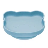 Het kleine beertje siliconen bordje met zuignap, 6 maanden+, Aqua Blauw, Appekids