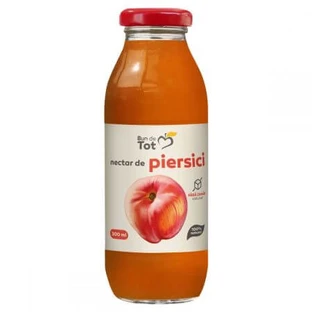 Nectar de pêche sans sucre Bun de Tot, 300 ml, Dacia Plant