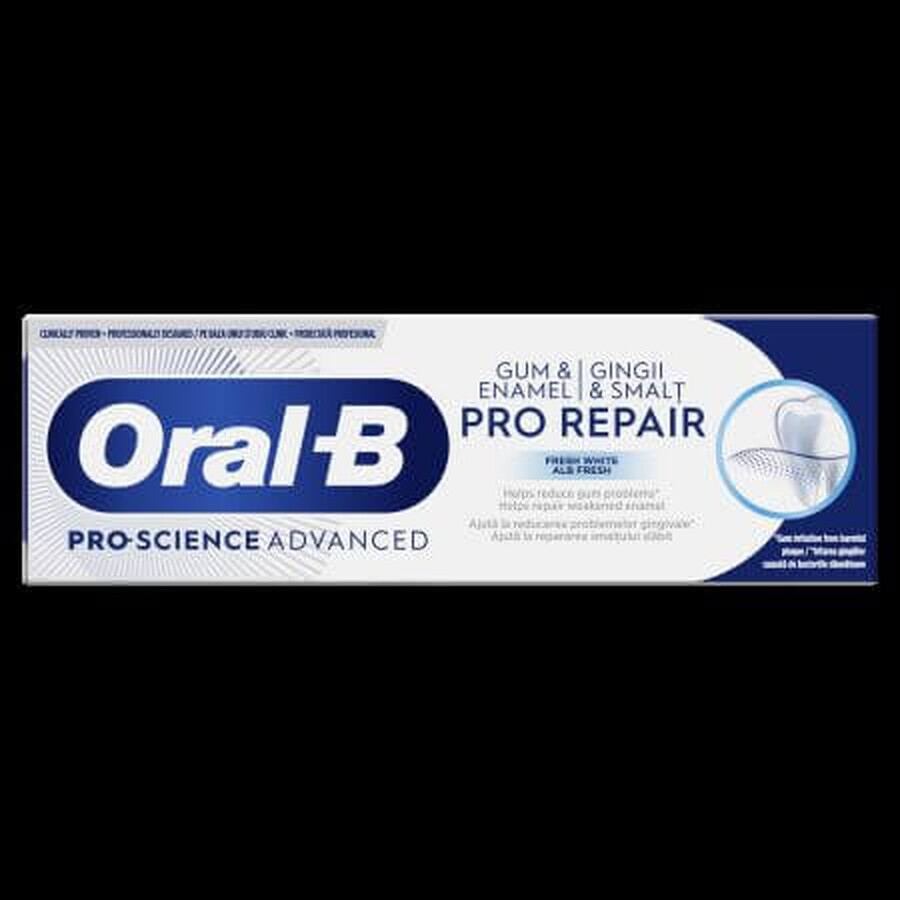 Advance Zahnfleisch & Zahnschmelz Pro-Repair Zahnpasta Weiß, 75 ml, Oral B