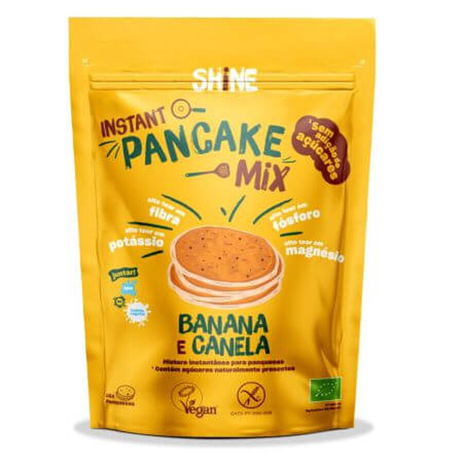 Organic Premix for pancakes with banana and cinnamon, 400 g, Shine