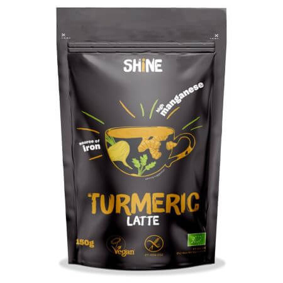 Organic powder for energizing drink Turmeric Latte, 150 g, Shine