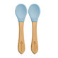 Bamboo spoon set, 6 months+, Aqua Blue, Appekids
