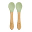 Bamboo spoon set, 6 months+, Raw Green, Appekids