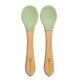 Bamboo spoon set, 6 months+, Raw Green, Appekids