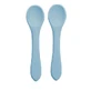 Silicone spoon set, 6 months+, Aqua Blue, Appekids
