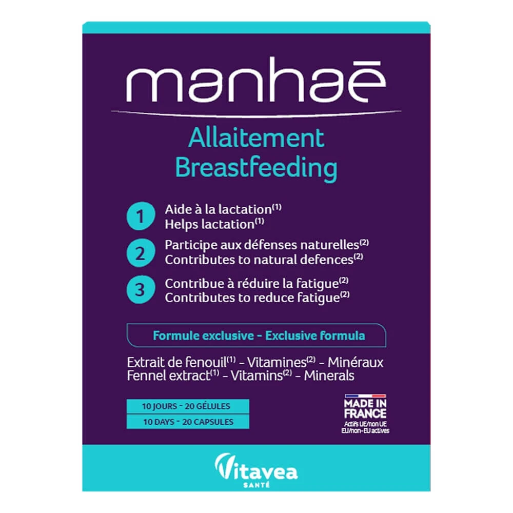 Breastfeeding, 20 vegetarian capsules, Manhae