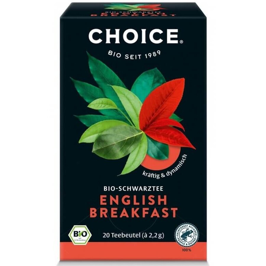 English Breakfast Choice organic black tea, 20 bags, Yogi Tea