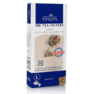 Filtros de té marrón tamaño L, 100 unidades, Finum