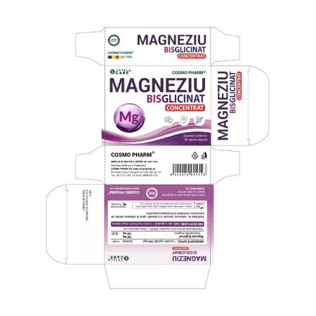 Magneziu Bisglicinat, 30 capsules, Cosmopharm
