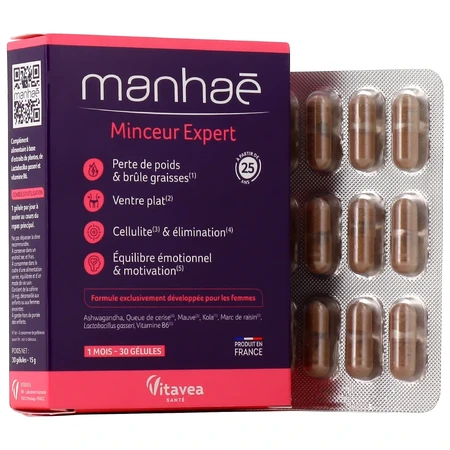 Afslank Expert, 30 plantaardige capsules, Manhae