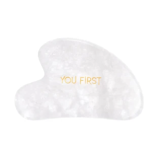 Gua Sha pierre naturelle pour massage facial en Jade blanc, 1 pièce, You First