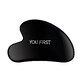 Gua Sha natural stone for facial massage from black obsidian, 1 piece, You First