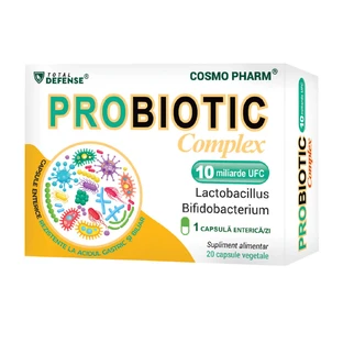 Complejo probiótico 10mld, 20 cápsulas, Cosmopharm