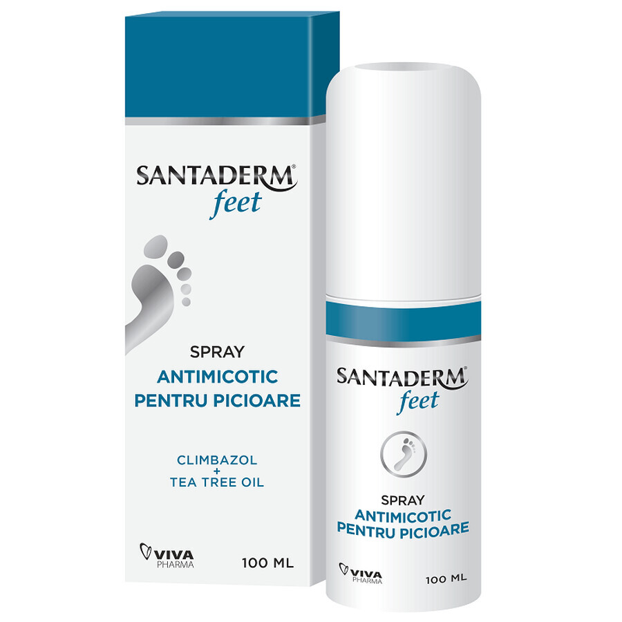 Santaderm 4feet Antifungal Foot Spray, 100 ml, Viva Pharma