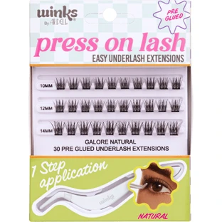 Ardell Winks set false lashes individual Press On Lash Natural, 1 pc