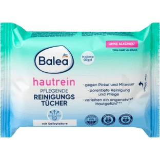 Balea Pflegende Reinigungstücher Hautrein, 25 St
