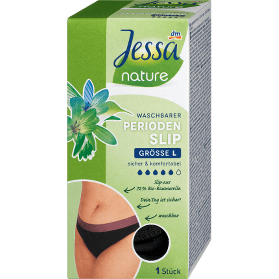 Braga menstrual lavable Jessa nature talla L, 1 unidad