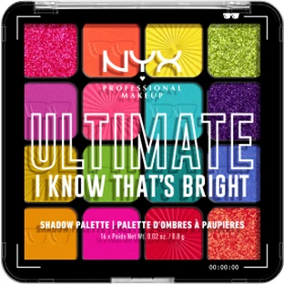 Nyx Professional MakeUp Ultimate Shadow Oogschaduwpalette I Know That's Bright, 1 st