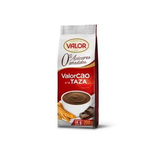 Chocolate caliente sin azúcar, 200 g, Valor