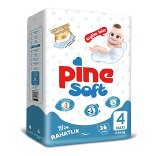 PINE Pañales maxi 7-14 kg, talla 4 x 36 unidades