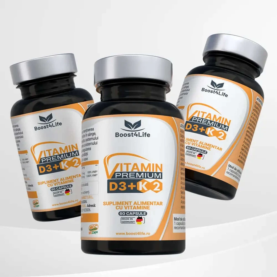 Vitamin D3 + K2 Premium GreenCaps, 60 Kapseln, Boost4Life