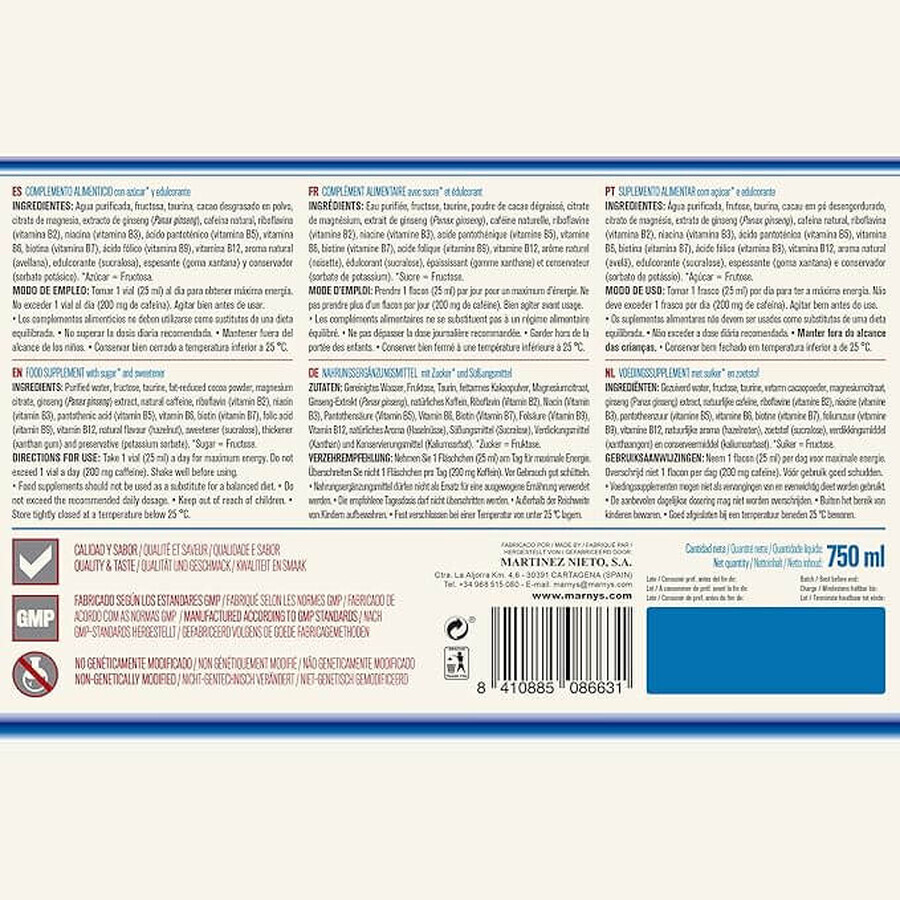 7V Energy Shot, 30 ampoules, Marnys