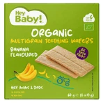Galletas de dentición ecológicas con plátano, +6 meses, 20g, Hey Baby