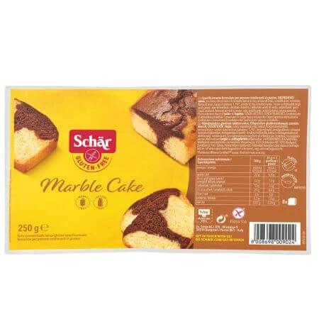 Tarta marmolada sin gluten, 250g, Schar