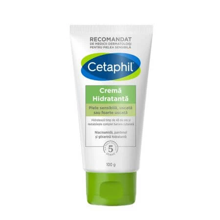 Feuchtigkeitscreme für empfindliche, trockene oder sehr trockene Haut, 100 g, Cetaphil