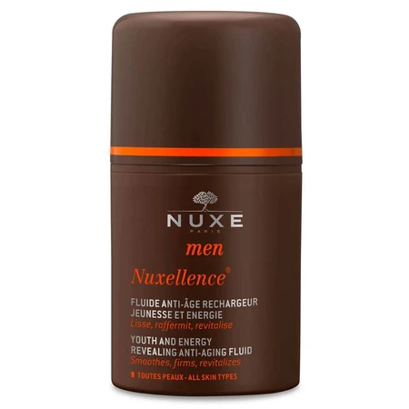 Activerende anti-rimpel fluid voor alle huidtypes Nuxellence Men, 50 ml, Nuxe