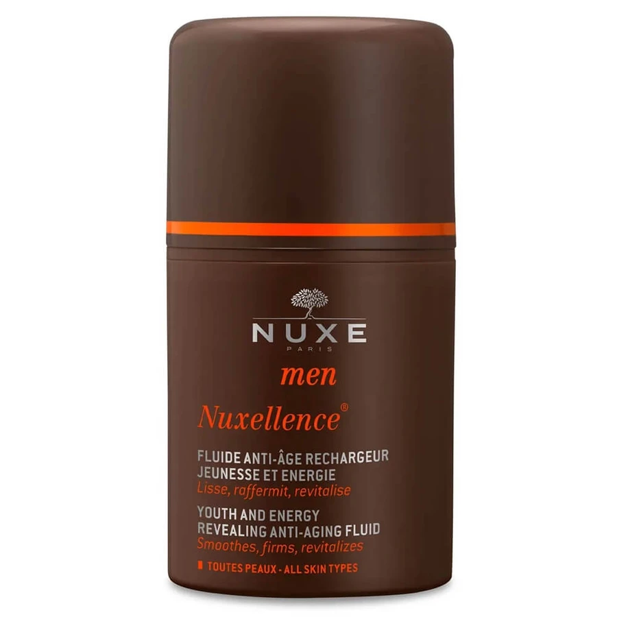 Activerende anti-rimpel fluid voor alle huidtypes Nuxellence Men, 50 ml, Nuxe