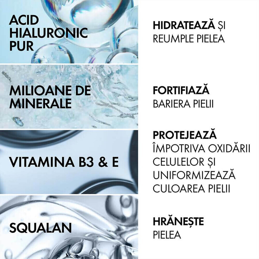 72h moisturizing fluid with hyaluronic acid and SPF50 Mineral 89, 50ml, Vichy