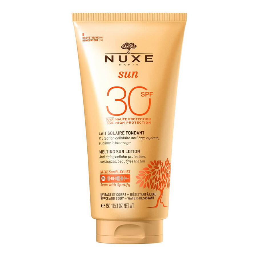 Lotion with sun protection SPF30 for face and body Sun, 150 ml, Nuxe