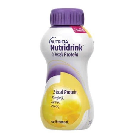Nutridrink con sabor a vainilla 2 kcal Proteína, 200 ml, Nutricia