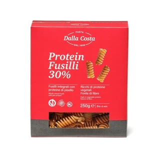 Pasta fusilli with durum wheat and pea protein, 250 g, Dalla Costa