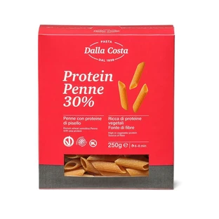 Penne à base de blé dur gris et de protéines de pois, 250 g, Dalla Costa