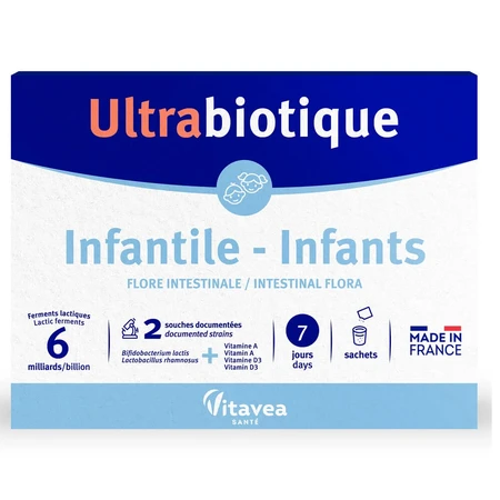 Ultrabiotique Infant Probiotic, 7 sachets, Vitavea Sante