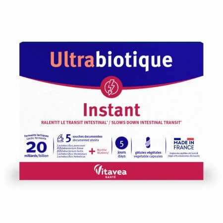 Probiótico Instantáneo Ultrabiótico, 10 cápsulas, Vitavea Sante