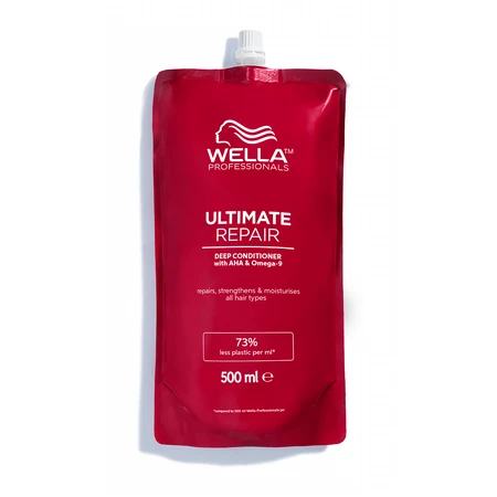 Acondicionador Ultimate Repair con AHA y Omega 9 para cabellos dañados, 500ml, Wella Professionals