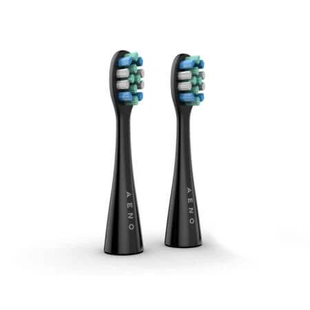 Cepillo de dientes eléctrico inteligente, Negro, 2 piezas, Aeno
