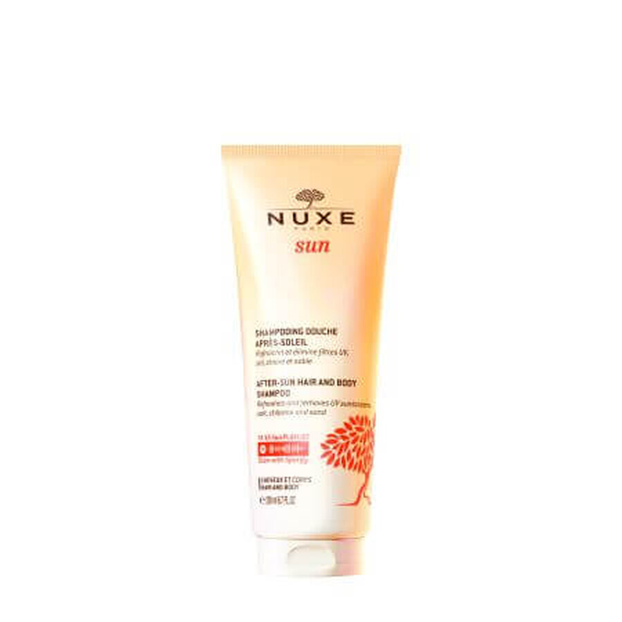 Shampoo for hair and body after exposure to the sun Sun, 200 ml, Nuxe