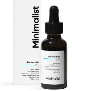 Suero con 5% de niacinamida para pieles secas y sensibles, 30 ml, Minimalista