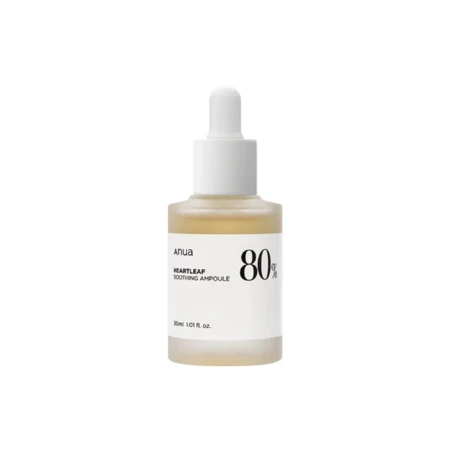 Ampolla Calmante Suero Facial Hoja de Corazón 80%, 30 ml, Anua
