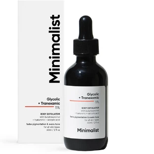 Körperpeeling-Serum 11% Glykolsäure und Tranexanim, 60 ml, Minimalist