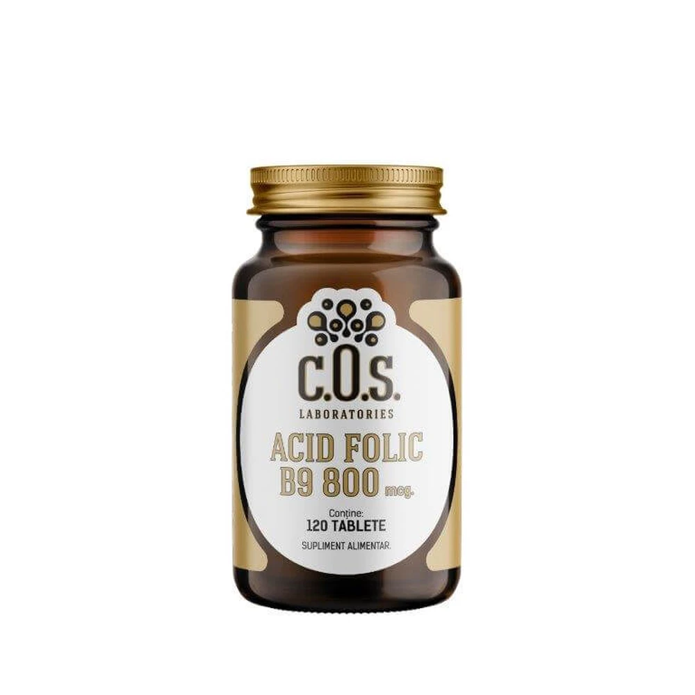 Folic Acid B9 800, 120 tablets, COS Laboratories